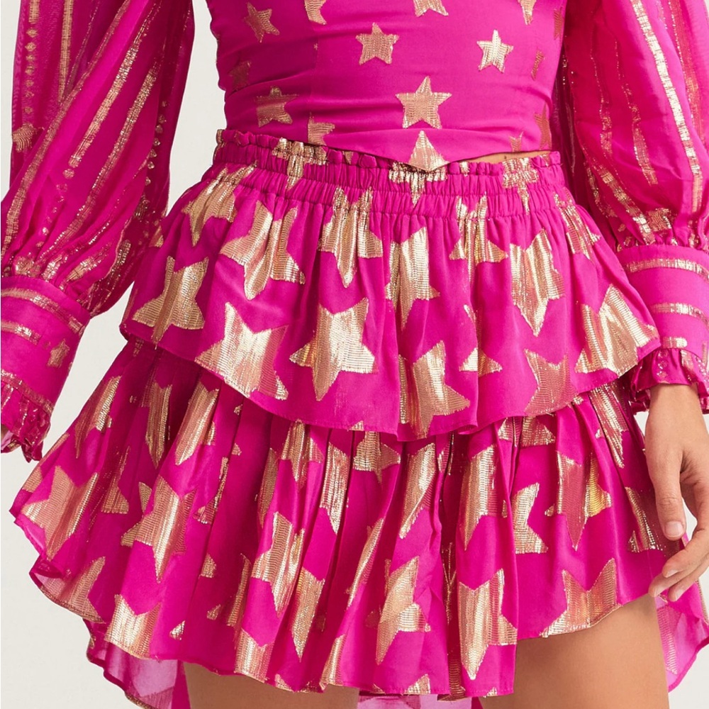 LoveShackFancy Ruffle star skirt BNWT size XS